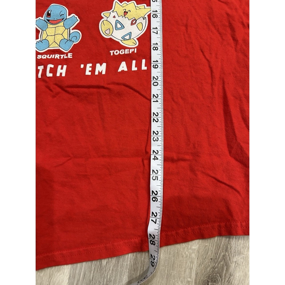 Pokémon T-shirt, Red W/Graphics. Choose Your Pokémon, Men's Size XL - Picture 9 of 9